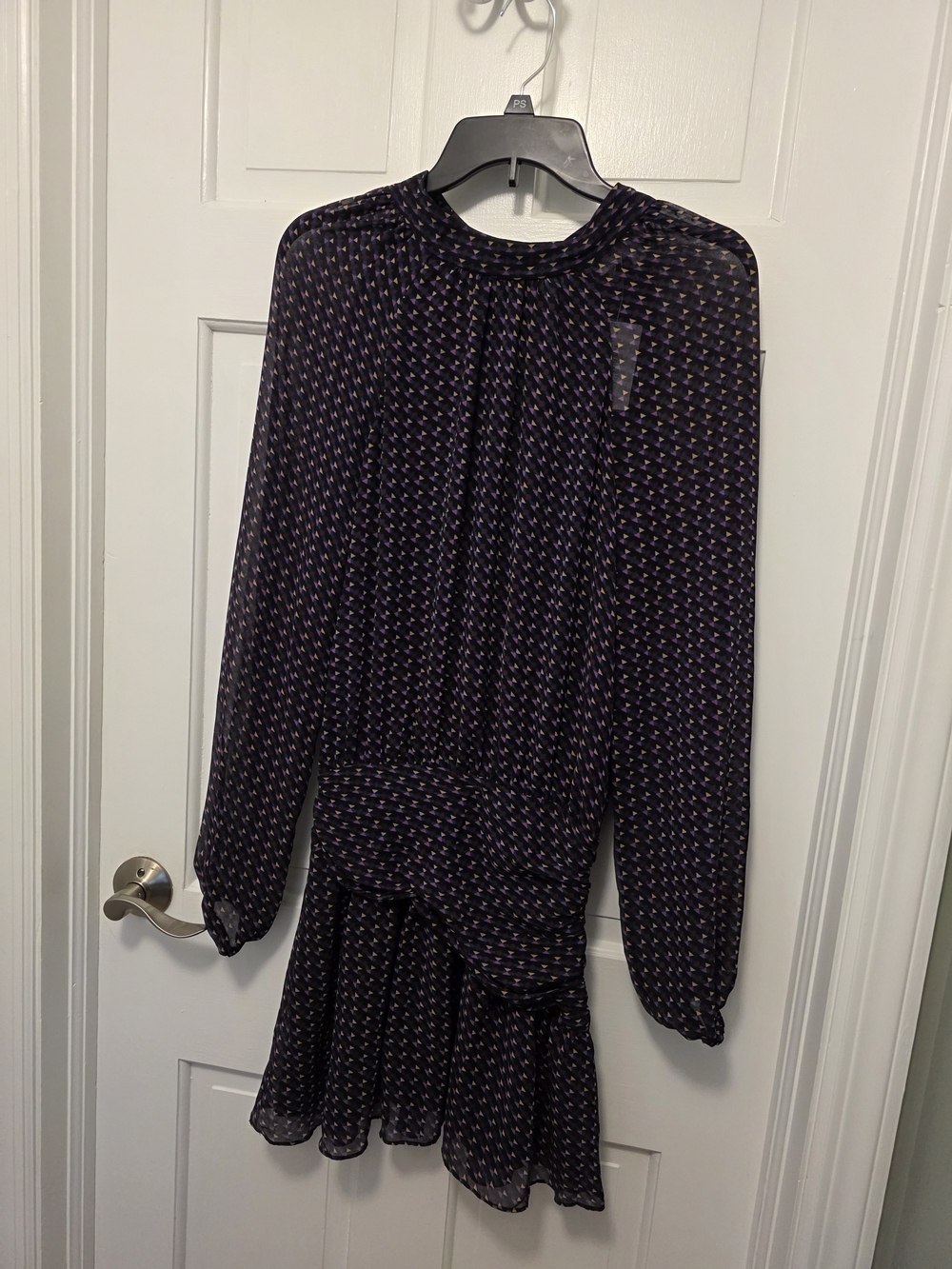 Ramy Brook Mulberry Printed Dress Size 0, Retail $445, Flirty, Fun, Geoprint